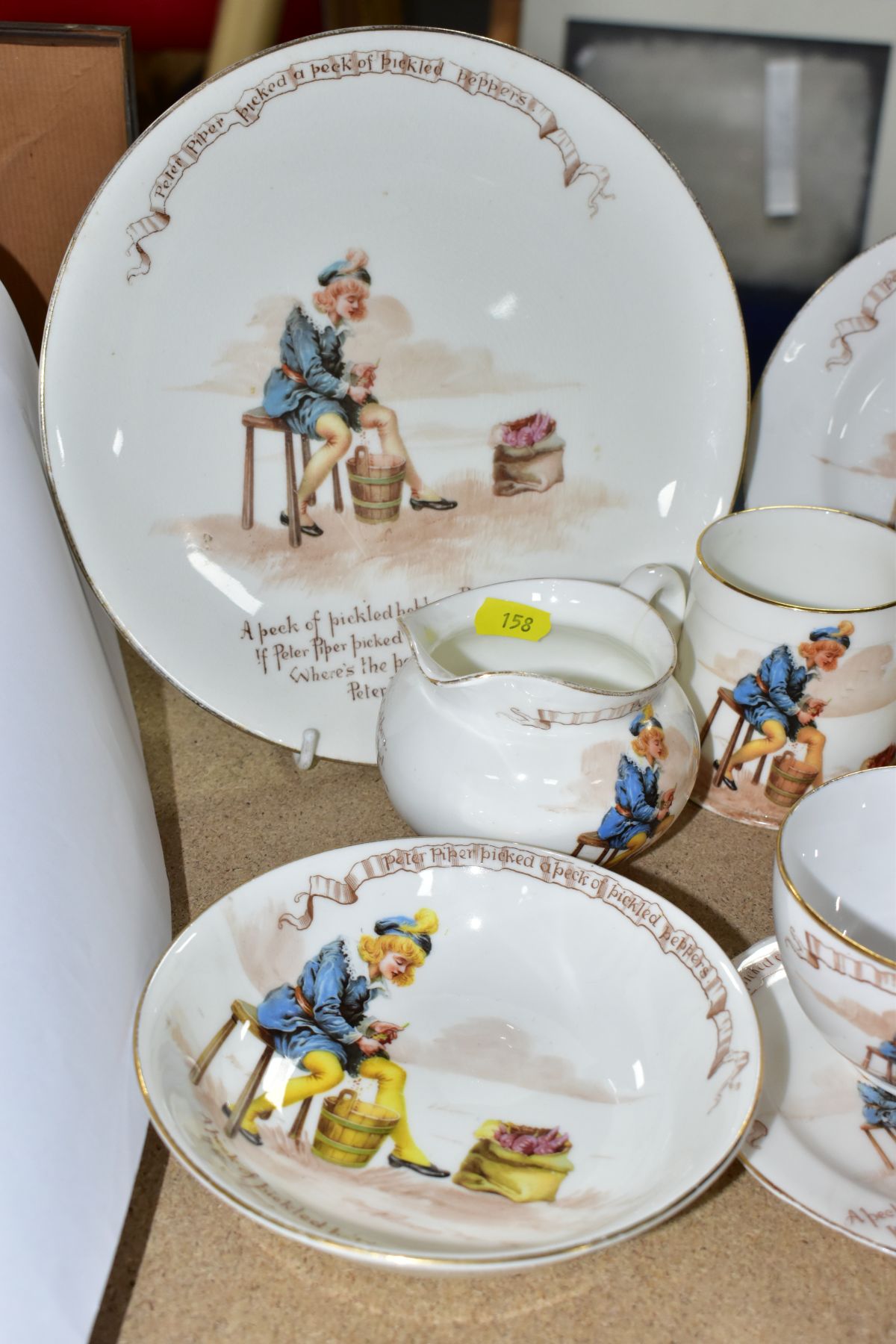 EIGHT PIECES OF ROYAL DOULTON NURSERY RHYMES 'A' SERIES WARE, DESIGNED BY WILLIAM SAVAGE COOPER, ' - Image 3 of 7