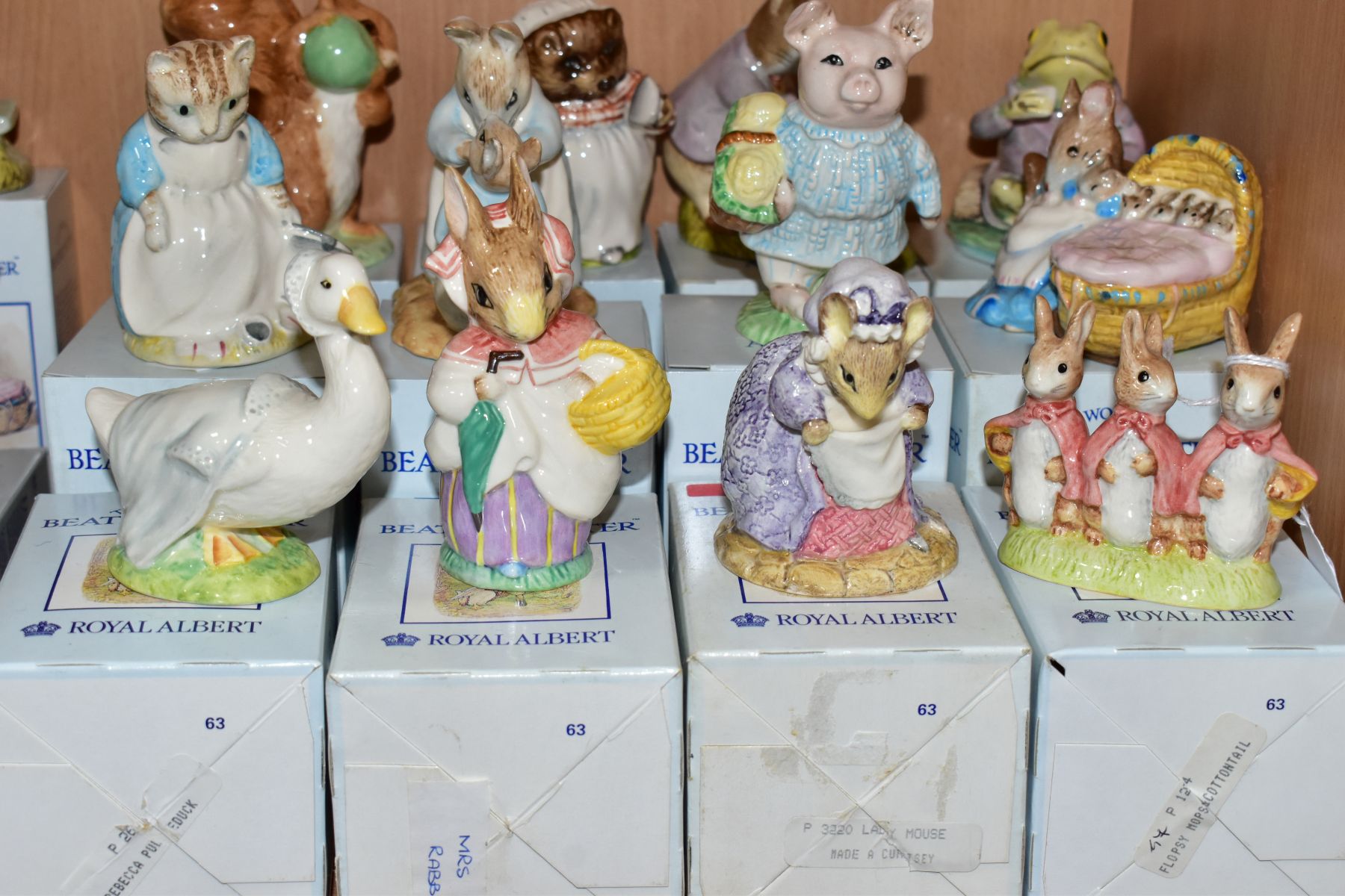 TWELVE BOXED ROYAL ALBERT BEATRIX POTTER FIGURES BP6, comprising Flopsy Mopsy and Cottontail, - Image 2 of 5