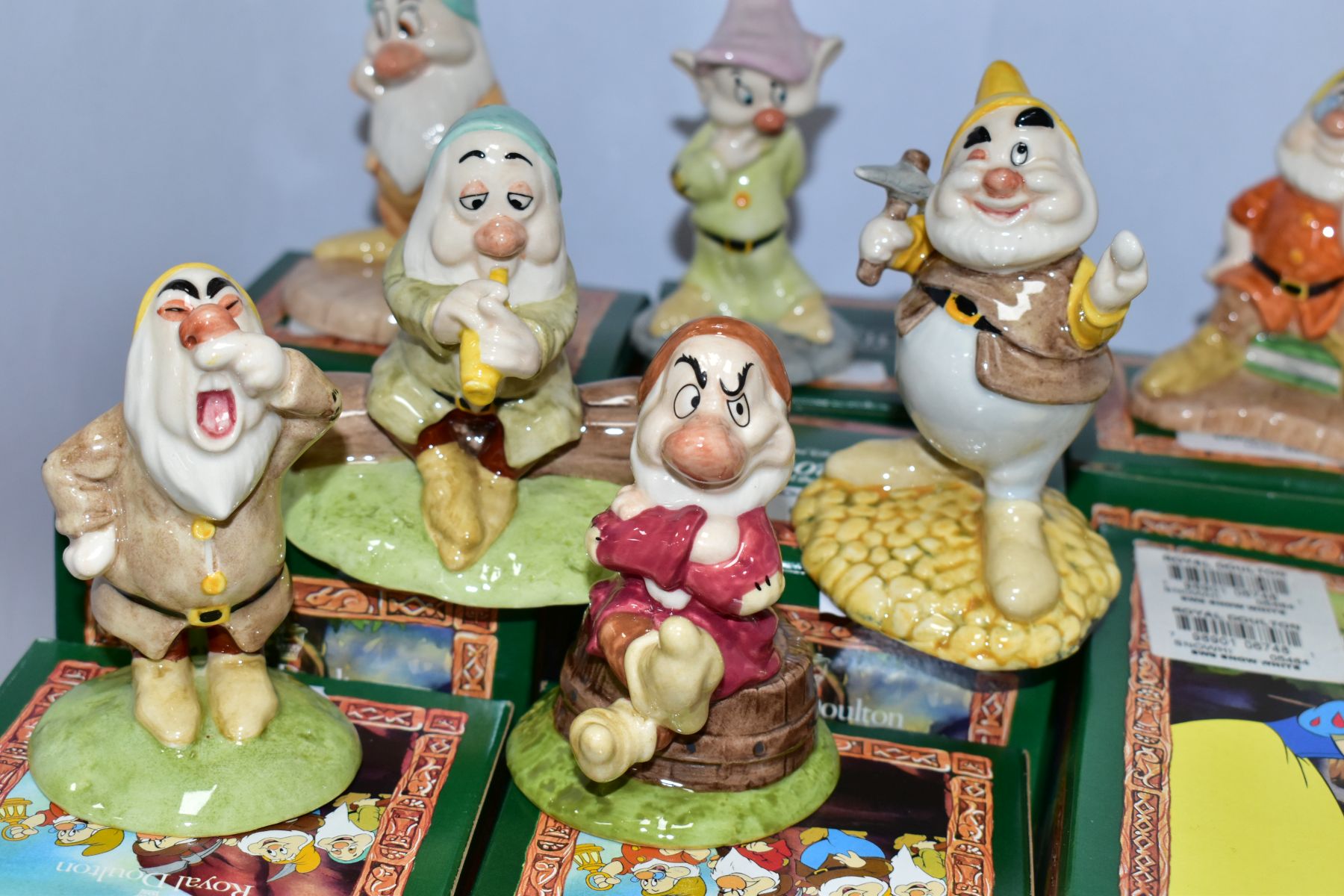 EIGHT BOXED ROYAL DOULTON FIGURES FROM SNOW WHITE AND THE SEVEN DWARFS, comprising Snow White SW9, - Image 4 of 6