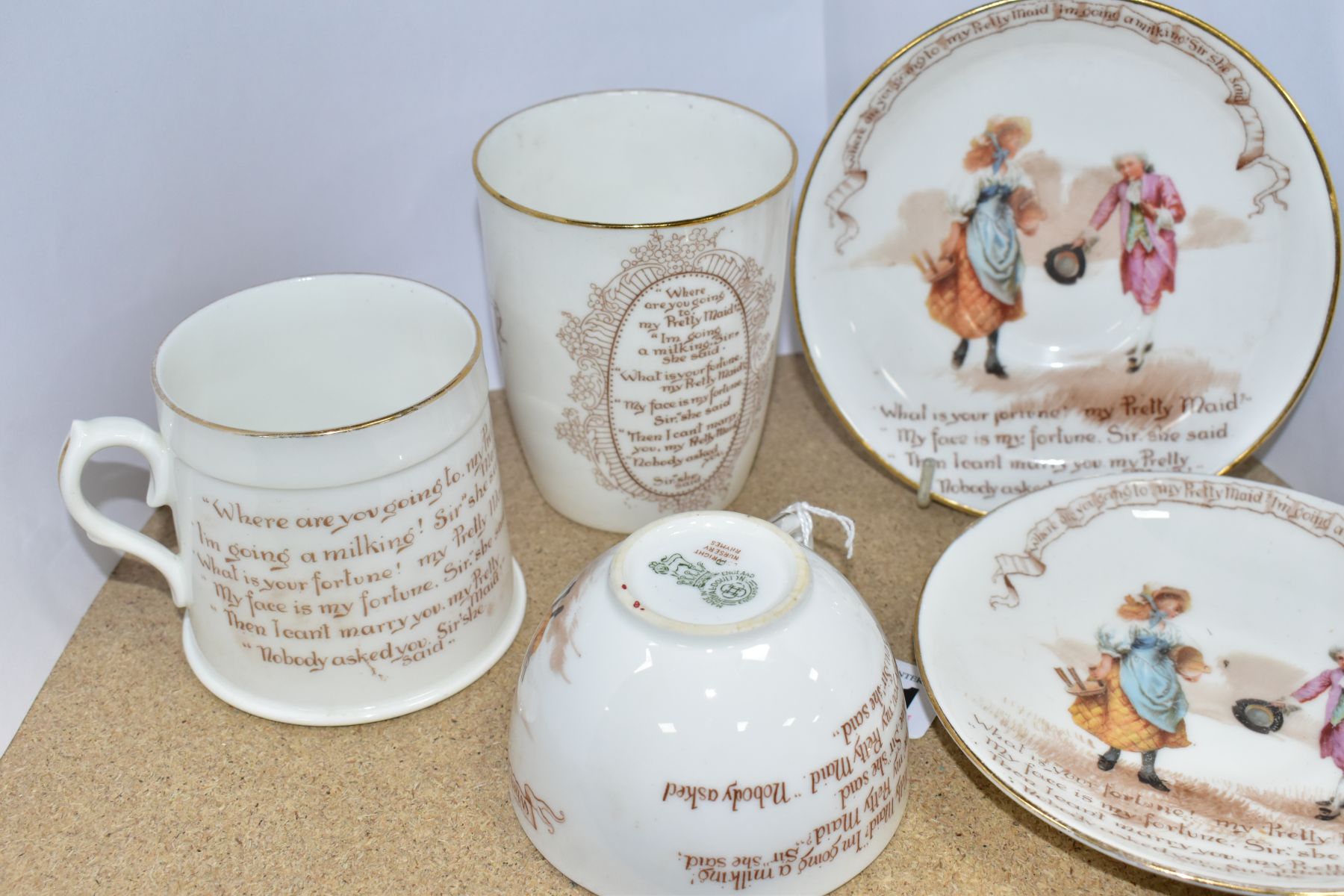 EIGHT PIECES OF ROYAL DOULTON NURSERY RHYMES 'A' SERIES WARE, DESIGNED BY WILLIAM SAVAGE COOPER, ' - Image 6 of 9