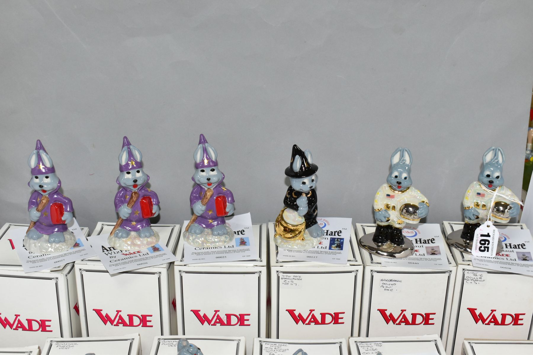 SIX BOXED LIMITED EDITION WADE ARTHUR HARE FIGURES FROM THE VILLAGE PEOPLE COLLECTION, style two,