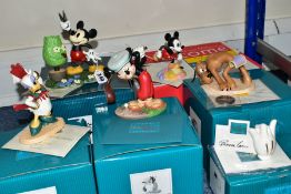 SIX WALT DISNEY CLASSICS COLLECTION FIGURES, comprising limited edition Mickey Cuts Up - A Little
