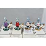 FOUR BOXED LIMITED EDITION WADE ARTHUR HARE FIGURES FROM THE TRAVELHARE COLLECTION, comprising