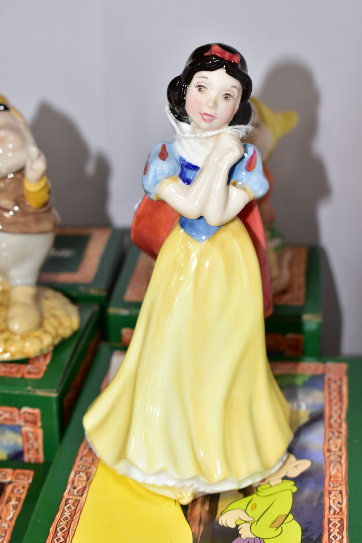 EIGHT BOXED ROYAL DOULTON FIGURES FROM SNOW WHITE AND THE SEVEN DWARFS, comprising Snow White SW9, - Image 2 of 6