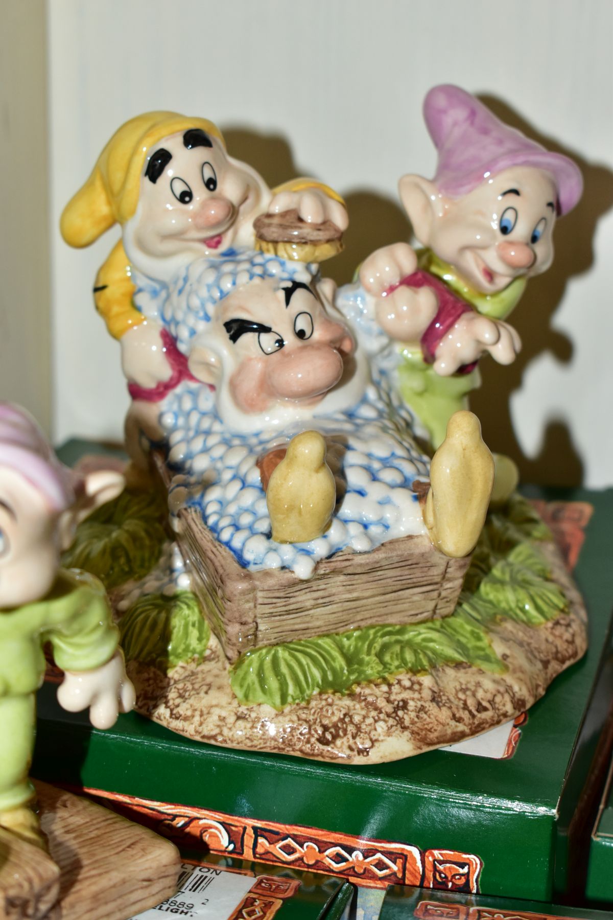 FOUR BOXED ROYAL DOULTON FIGURES FROM SNOW WHITE AND THE SEVEN DWARFS, comprising Dopey by - Image 4 of 5