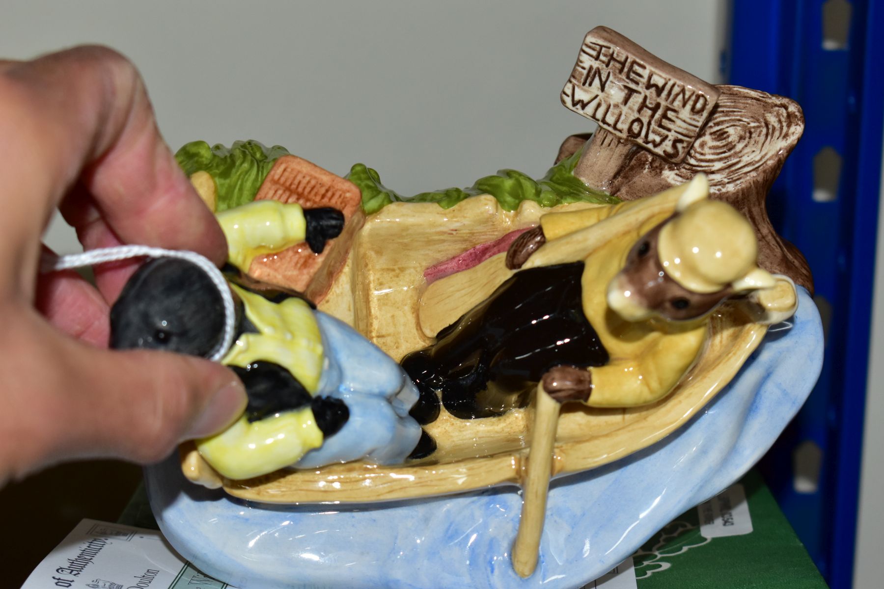 A BOXED LIMITED EDITION BESWICK WARE FIGURE GROUP, from The Wind in The Willows, On The River WIW - Image 6 of 6