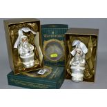 TWO BOXED WATERFORD HOLIDAY HEIRLOOMS CHRISTMAS TREE DECORATIONS, both Frosty Santa (2) (Condition