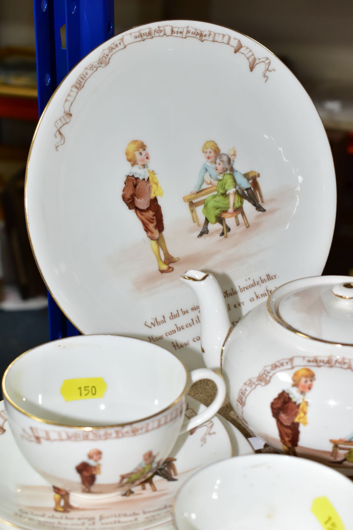 NINE PIECES OF ROYAL DOULTON NURSERY RHYMES 'A' SERIES WARE, designed by William Savage Cooper, ' - Image 3 of 9