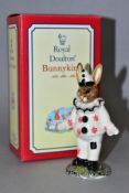 A BOXED ROYAL DOULTON CLOWN BUNNYKINS DB129, produced exclusively for U.K.I. Ceramics Ltd in a