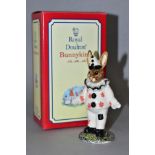 A BOXED ROYAL DOULTON CLOWN BUNNYKINS DB129, produced exclusively for U.K.I. Ceramics Ltd in a