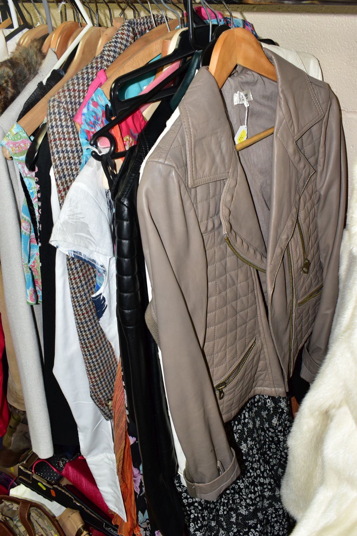 VARIOUS LADIES JACKETS, DRESSES, SKIRTS, HANDBAGS, SHOES, SCARVES, ETC, mostly sizes 12/14 to - Image 3 of 14