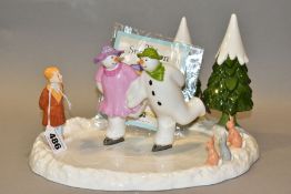 A COALPORT CHARACTERS LIMITED EDITION FIGURE GROUP 'ICE DANCE', no 727/950, with certificate,