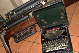 VINTAGE TYPEWRITERS, one Imperial 66 Typewriter and one Remington Portable Typewriter (case in