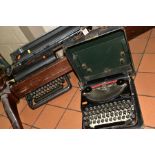 VINTAGE TYPEWRITERS, one Imperial 66 Typewriter and one Remington Portable Typewriter (case in