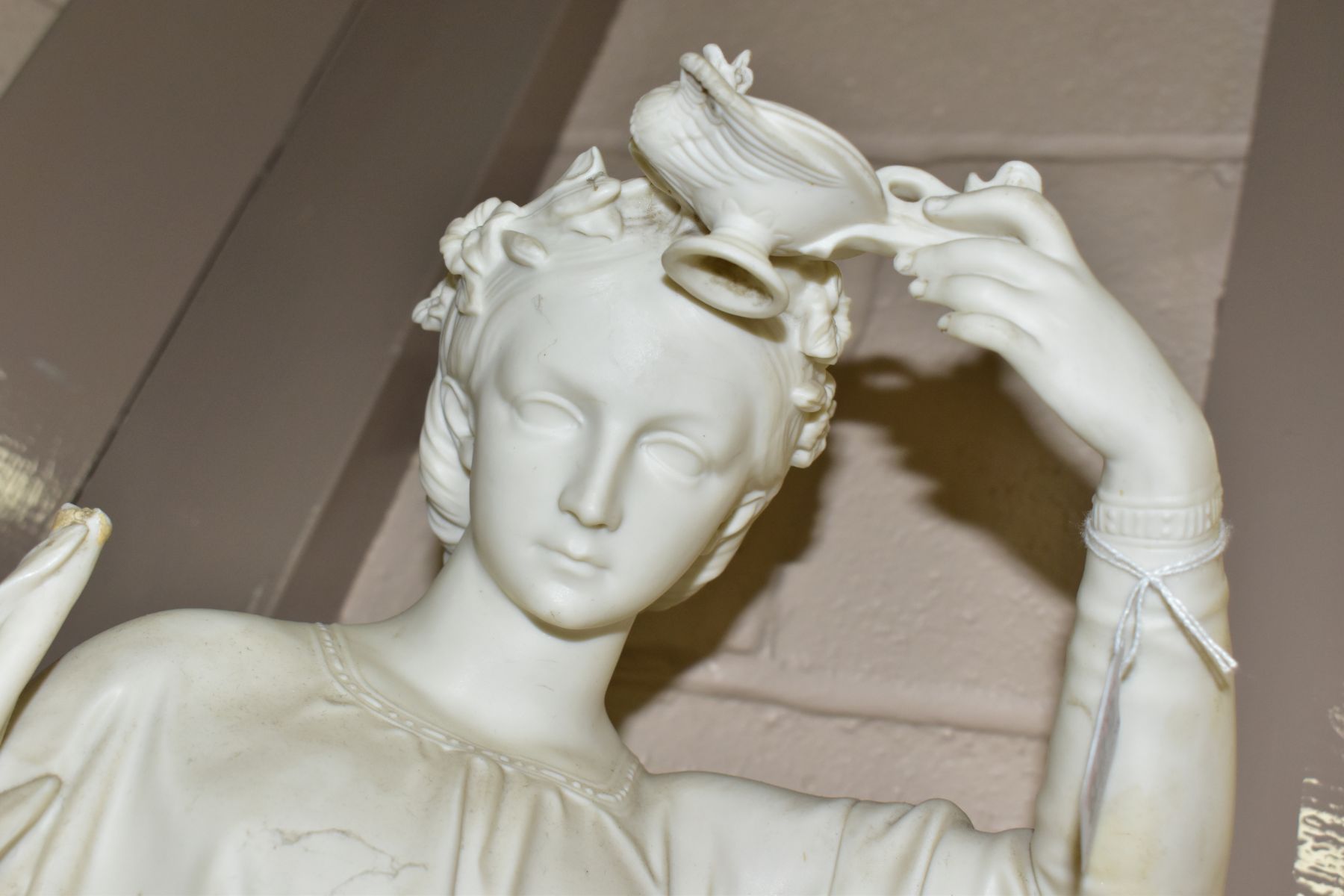 A COPELAND PARIAN WARE SCULPTURE OF SANTA FILOMENA, published by J.Durham S.C September 1865, - Image 3 of 11