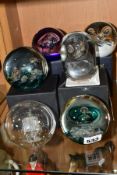 PAPERWEIGHTS etc, comprising Caithness Trilogy 360/750 and Rendevous 6/750 with boxes, together with