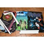 ROCK MUSIC PROMOTIONAL POSTERS, comprising The Offspring, Ozzy Osbourne, Korn, Limp Bizkit, REM,