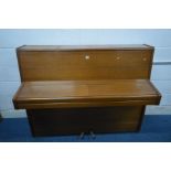 KNIGHT (c1968) A LIGHT WOOD OVERSTUNG UPRIGHT PIANO, serial number 46181, width 140cm x depth 55cm x