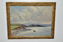 PARKINSON (20TH CENTURY), an impressionist style coastal landscape, signed bottom left, oil on