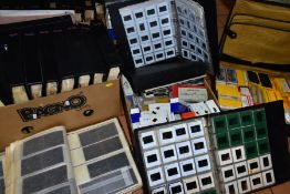 PHOTOGRAPHIC NEGATIVES & SLIDES, a large collection (1000's) in four boxes and a briefcase