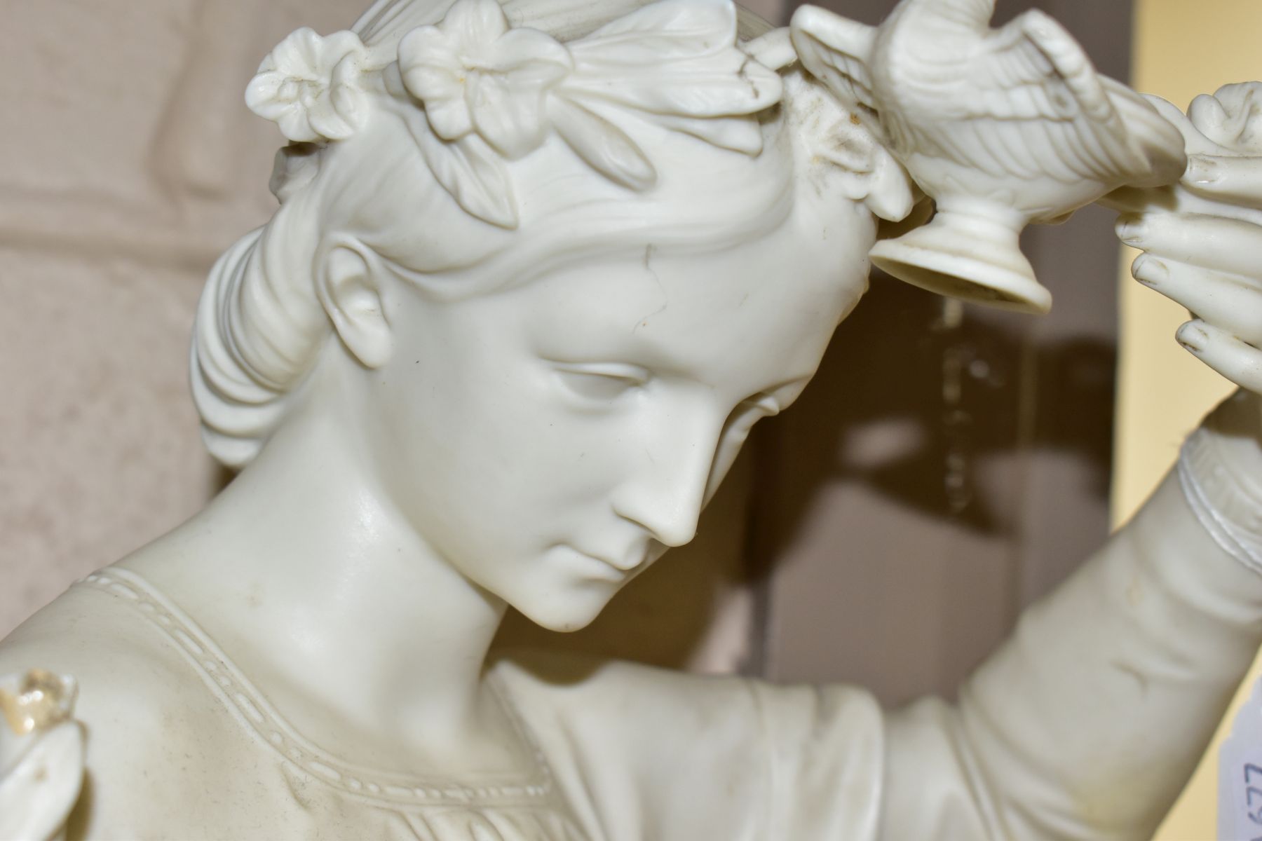 A COPELAND PARIAN WARE SCULPTURE OF SANTA FILOMENA, published by J.Durham S.C September 1865, - Image 6 of 11