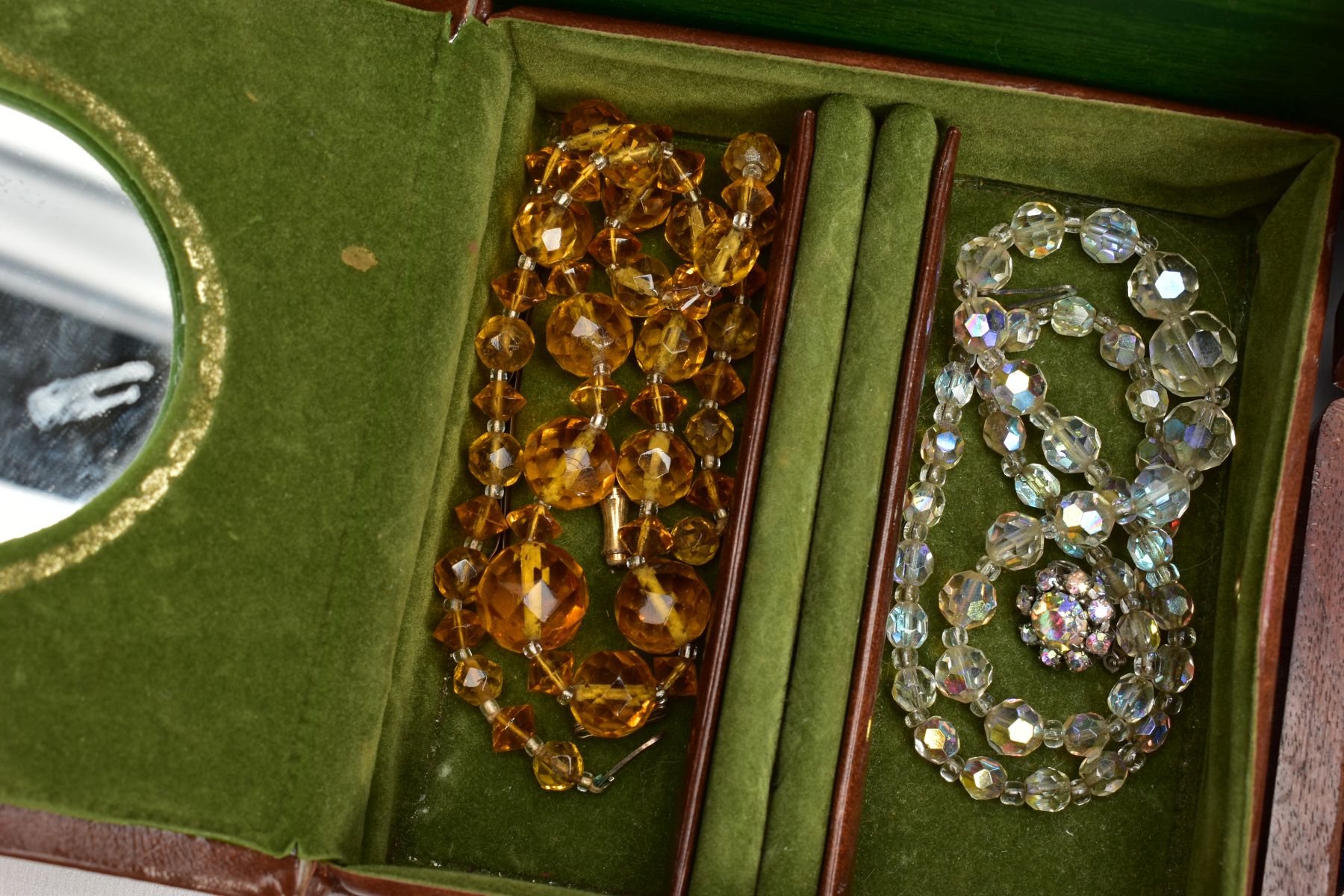 A BOX OF ASSORTED ITEMS, to include a silver brooch fitted with a purple paste, hallmarked - Image 3 of 7