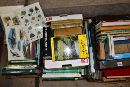 BOOKS: GARDENING, NATURE & COOKERY, approximately one hundred titles in five boxes, including Birds,