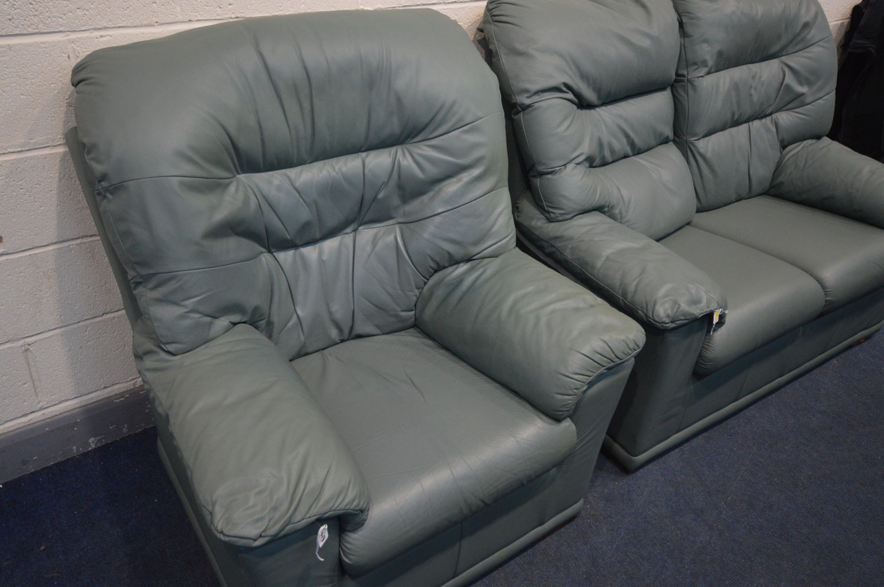 A G-PLAN TWO PIECE SUITE comprising a two seat settee and an armchair - Image 3 of 3