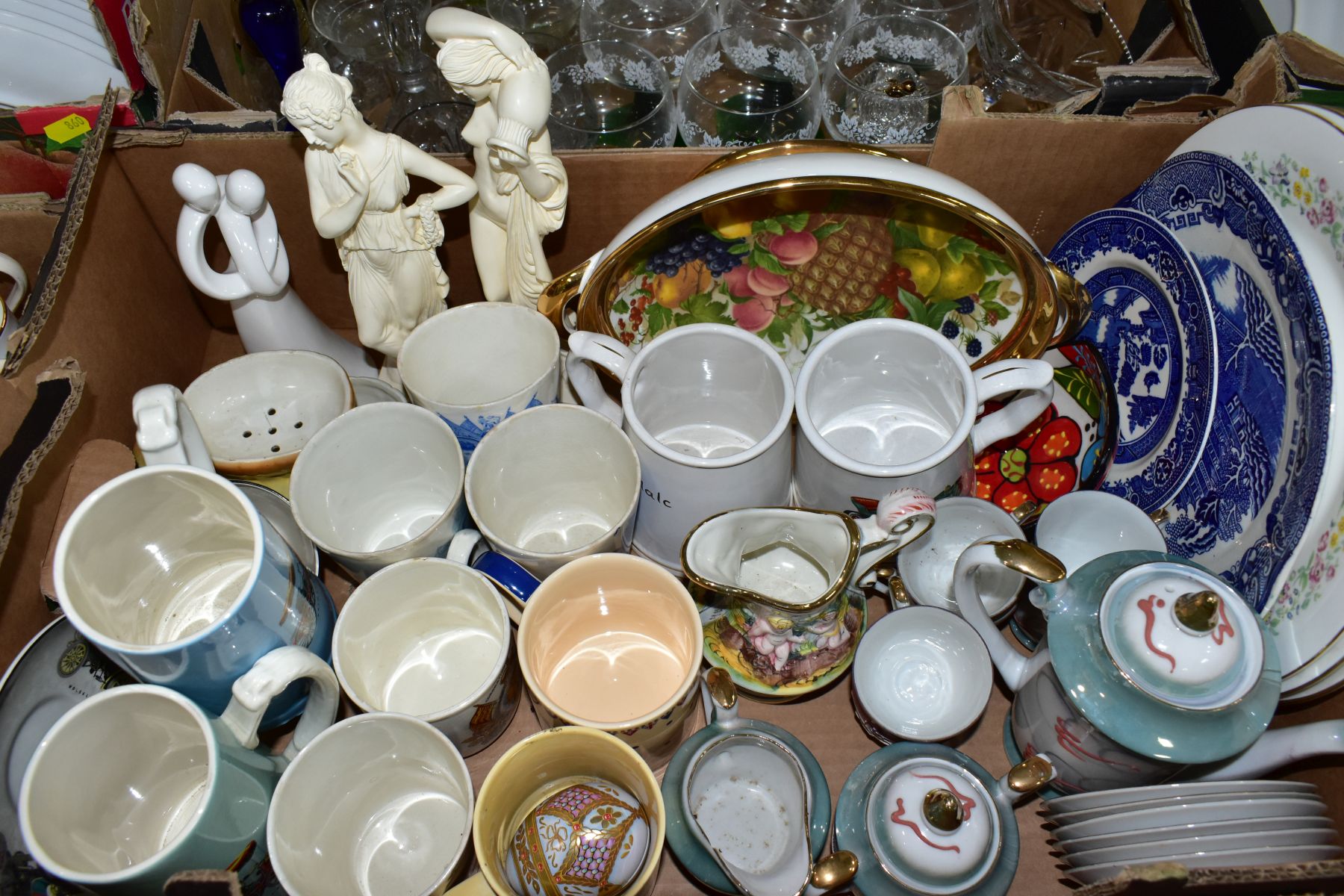FIVE BOXES AND LOOSE CERAMICS AND GLASS, ETC, to include Duchess Elizabethan china and other - Image 2 of 13