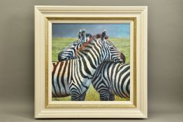TONY FORREST (BRITISH 1961) 'NEAREST AND DEAREST', a signed limited edition print of zebras 9/195,