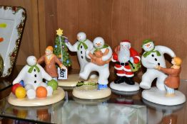 FIVE COALPORT CHARACTER FIGURES, comprising Father Christmas 'Christmas Begins' limited edition no