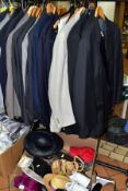 GENTLEMANS SUITS, TROUSERS, WAISTCOATS, SHOES etc to include three black dinner jackets and