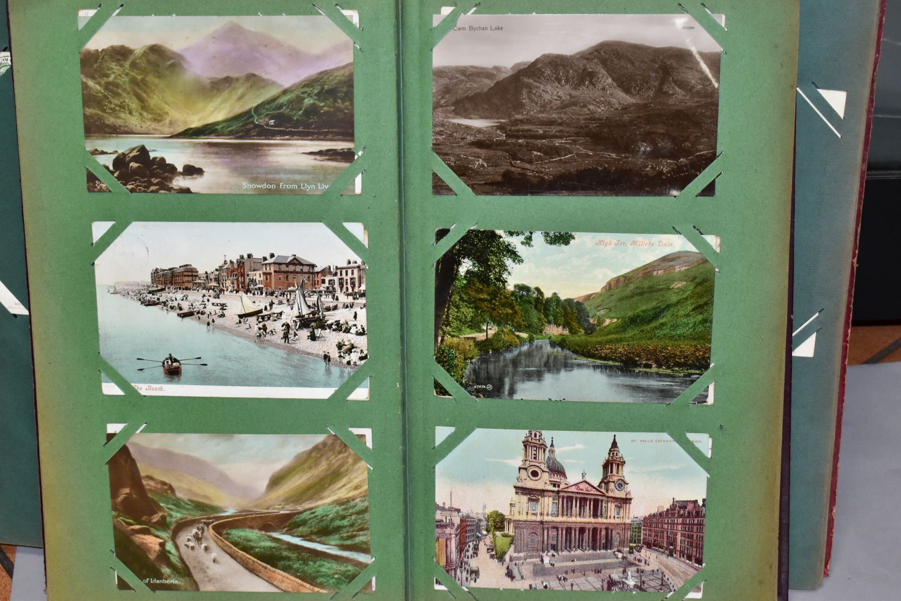 POSTCARDS, a collection of approximately 390 postcards in two albums featuring topographical scenes, - Image 12 of 15