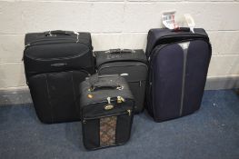 FOUR VARIOUS SUITCASES including Antler