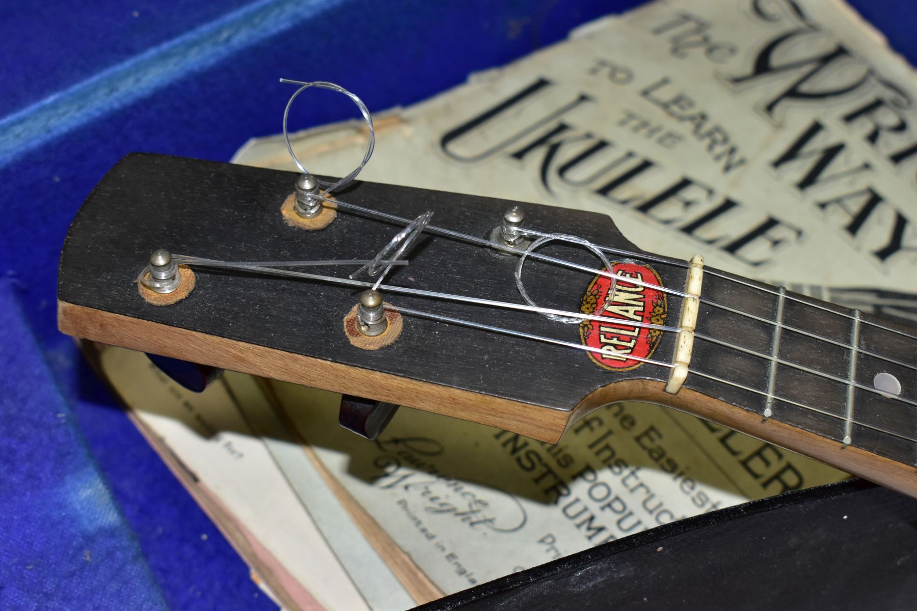 A RELIANCE UKELELE-BANJO IN A CARRY CASE, comes with a small quantity of sheet music - Image 3 of 6