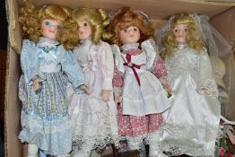 A QUANTITY OF ASSORTED MODERN COLLECTORS DOLLS, all are from 'The Classique Collection' and are on