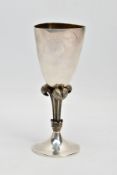 A SILVER 'STUART DEVLIN' COMMEMORATIVE 'HRH PRINCE OF WALES AND LADY DIANA' ROYAL WEDDING GOBLET,