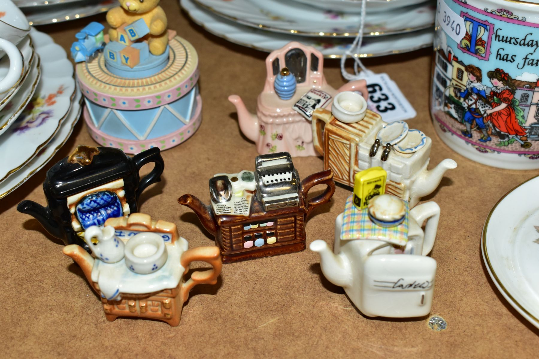 A GROUP OF CERAMICS, GLASSWARES AND ORNAMENTS, to include Royal Doulton Bunnykins 'Celebrate Your - Image 3 of 9