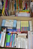 CHILDRENS BOOKS, two boxes containing approximately one hundred and fifty titles, authors include