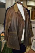 VARIOUS GENTLEMANS COATS, JACKETS, CARDIGANS, HATS etc to include a wax jacket (Barber of South