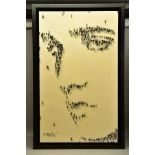 CRAIG ALAN (AMERICAN CONTEMPORARY) 'ELVIS II' a portrait composed of stencilled figures, signed