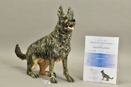 APRIL SHEPHERD (BRITISH CONTEMPORARY) 'RARING TO GO' a limited edition cast porcelain sculpture of