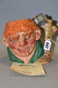 A ROYAL DOULTON LIMITED EDITION CHARACTER JUG 'QUASIMODO' D7108, no 754/2500, with certificate,