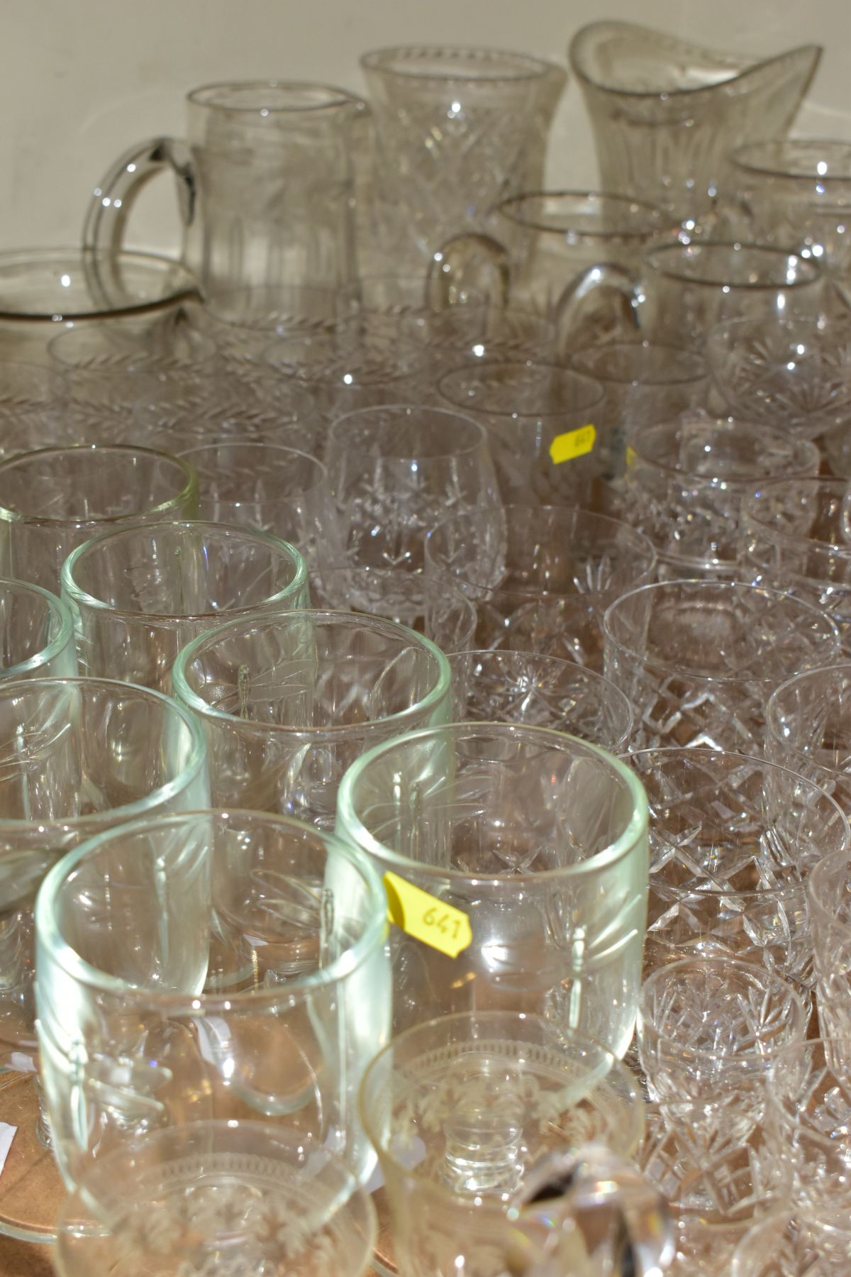 A QUANTITY OF CUT CRYSTAL AND OTHER GLASSWARES, to include a Bohemia Crystal decanter and two - Image 5 of 7