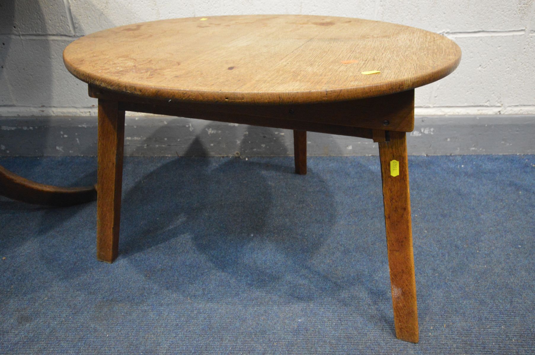 A GEROGIAN MAHOGNAY CIRCULAR TILT TOP TRIPOD TABLE, diameter 90cm x height 67cm together with a - Image 2 of 3