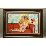 TODD WHITE (AMERICAN 1969) 'MALIBU', a signed limited edition print of female figure relaxing on a