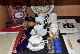 A COLLECTION OF VICTORIAN AND LATER ROYALTY MEMORABILIA, including a Foley China Queen Victoria