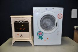 A SMALL WHITE KNIGHT C39AW 3.5kg TUMBLE DRYER width 50cm x depth 48cm x height 68cm and a Warmline