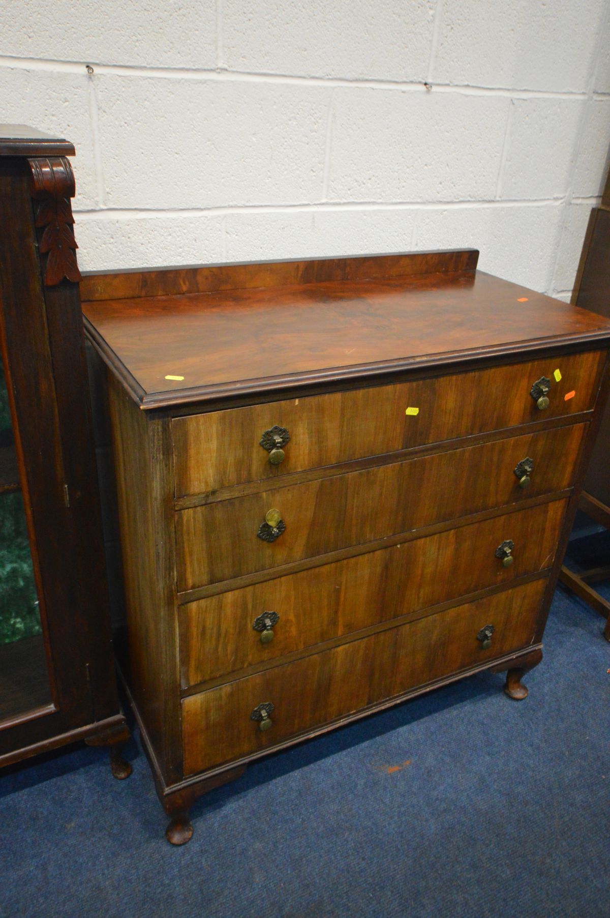 A LATE VICTORIAN MAHOGANY GLAZED TWO DOOR BOOKCASE, width 81cm x depth 29cm x height 121cm - Image 2 of 3