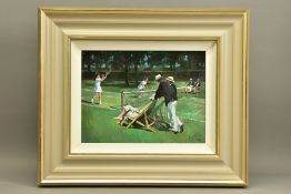 SHERREE VALENTINE DAINES (BRITISH 1959) 'PERFECT MATCH', a signed limited edition print of a tennis